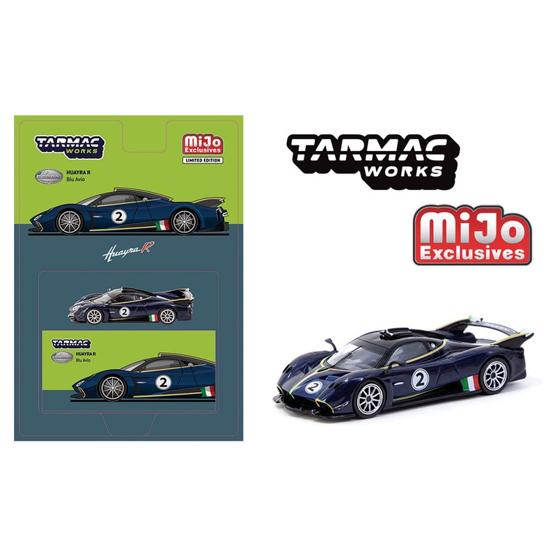 Tarmac Works 1:64 Pagani Huayra R Blu Avio  MiJo Exclusive