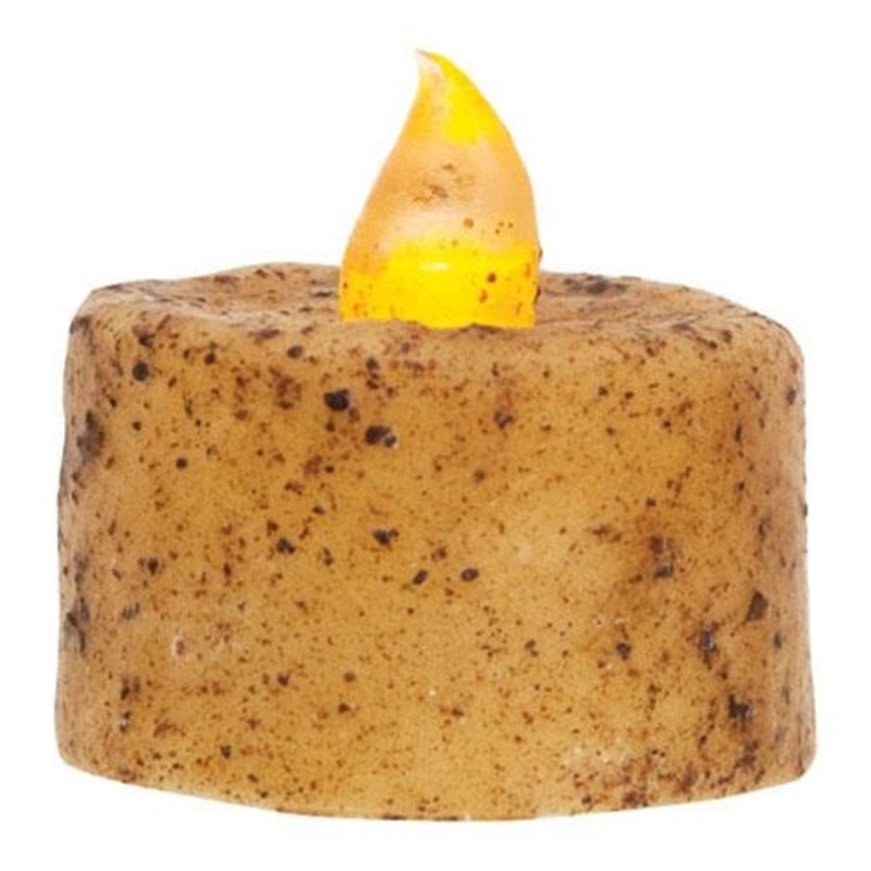 6-Pack LED Tealights G8481 Burnt Mustard