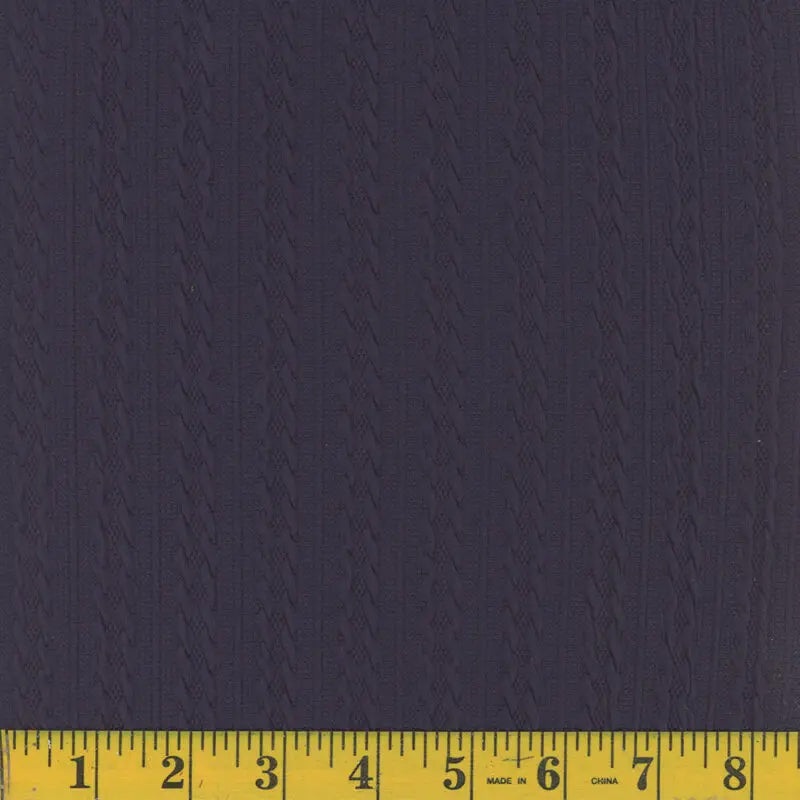 Braid Jacquard Polyester Fabric 1371 Navy