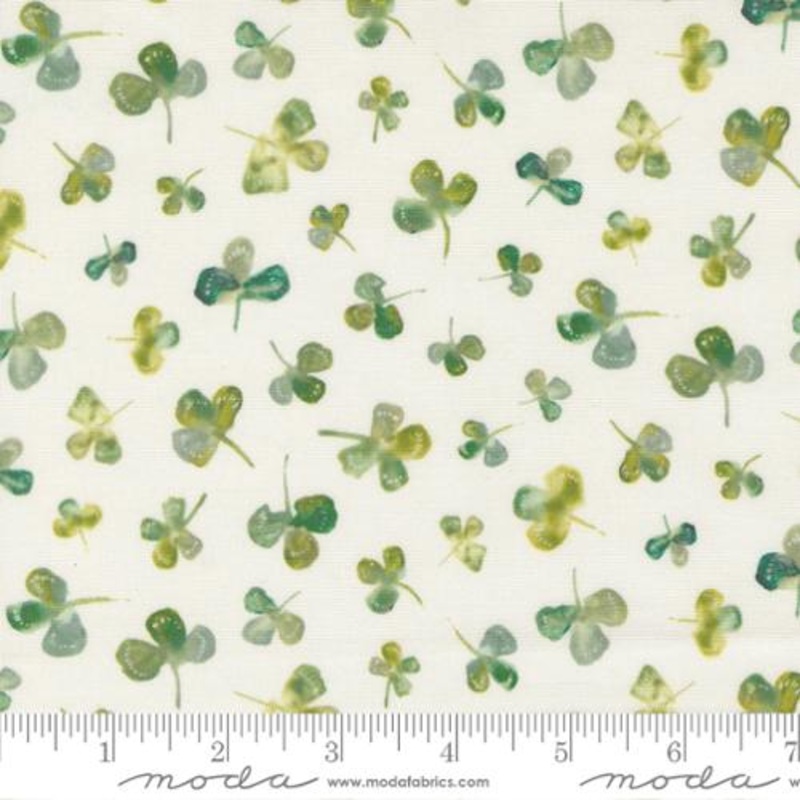 Sweet Cecily Collection Clover Blenders Cotton Fabric 24643 Cream