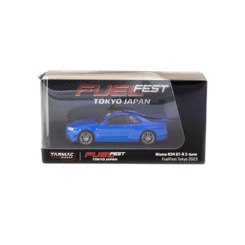 Tarmac Works X Schuco 1:64 Nismo R34 GT-R Z-Tune *FuelFest Tokyo 2023 Exclusive* – Collab64