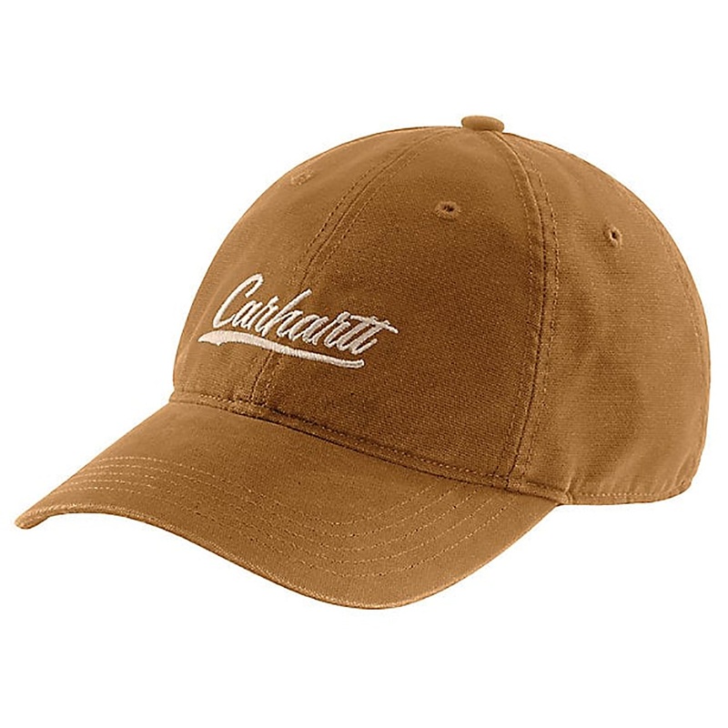 Women’s Canvas Script Graphic Cap 105247 Carhartt Brown