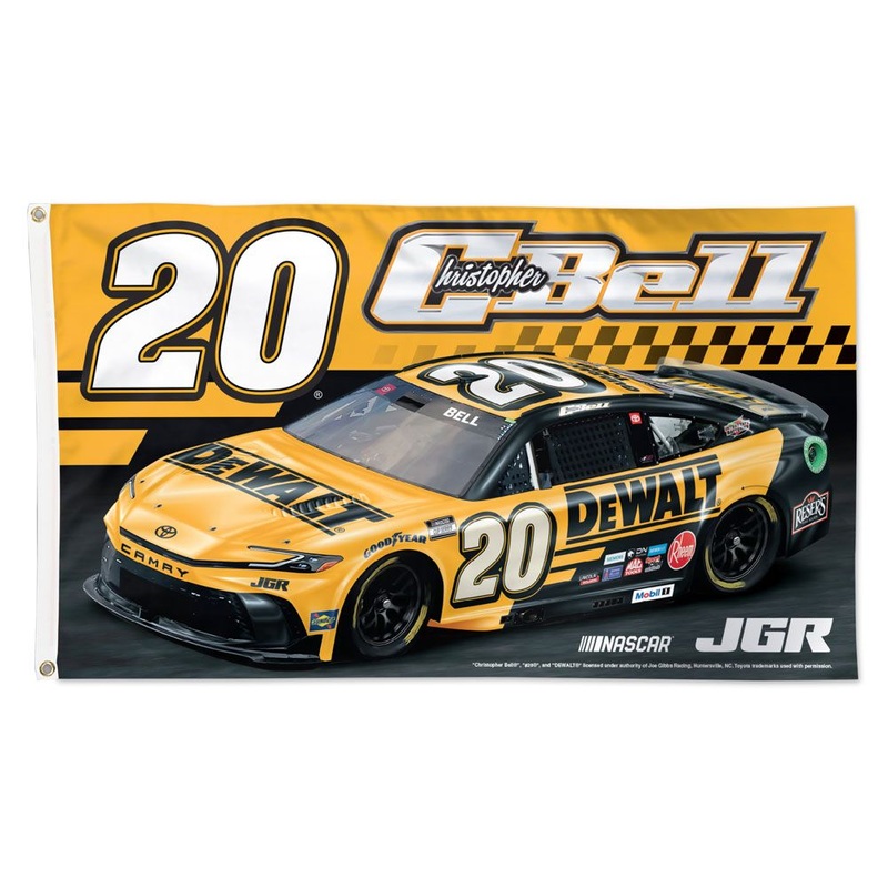 Christopher Bell 2025 DeWalt #20 Car 3×5 Flag