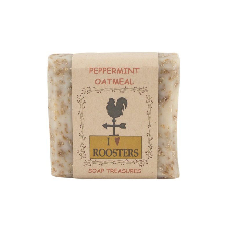 Handmade Bar Soap Peppermint Oatmeal PRIM-PO