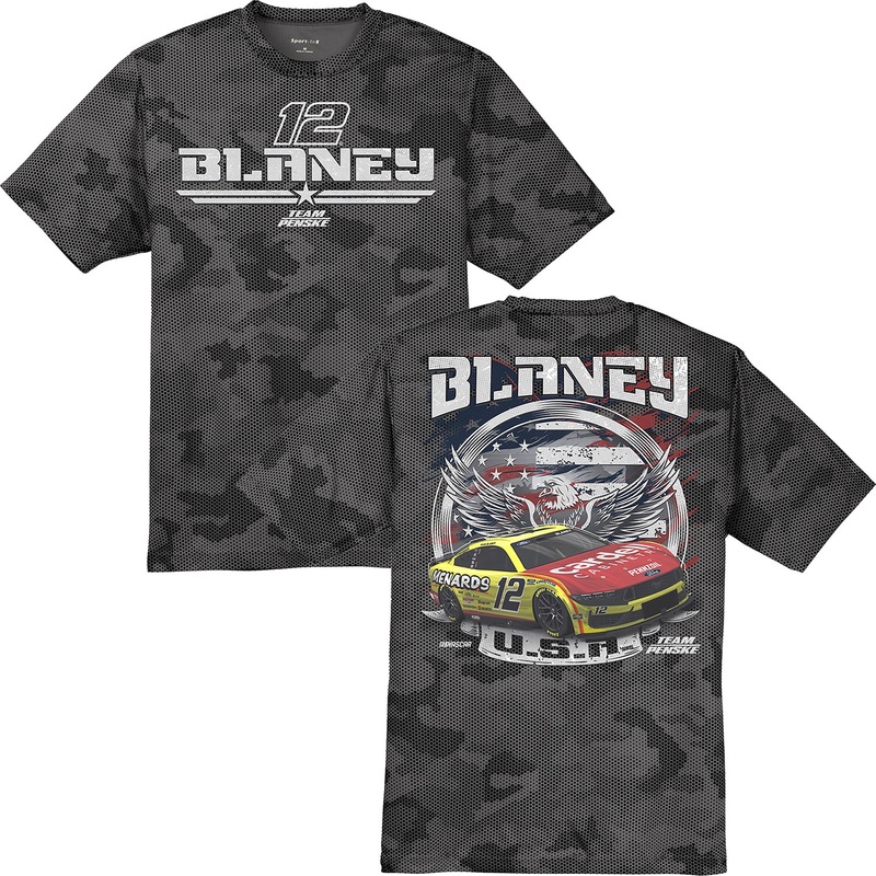 Ryan Blaney 2025 Menards Iron Gray Camo T-Shirt L