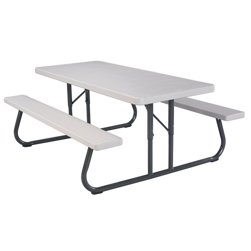 Steel White Folding Picnic Table 2119
