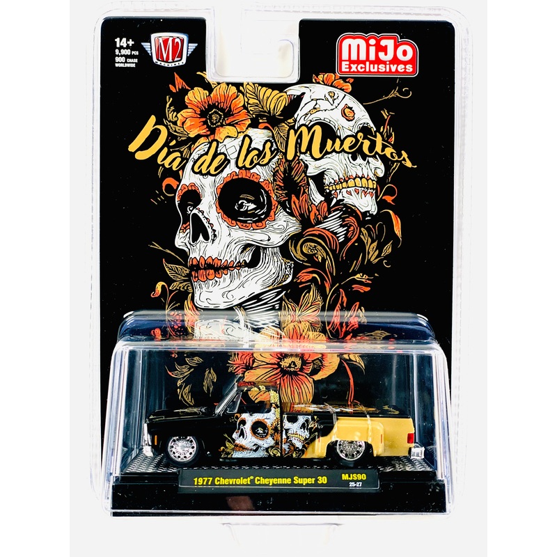 M2 Machines Mijo Exclusive 1977 Chevrolet Cheyenne Super 30 Dia De Los Muertos 2025g