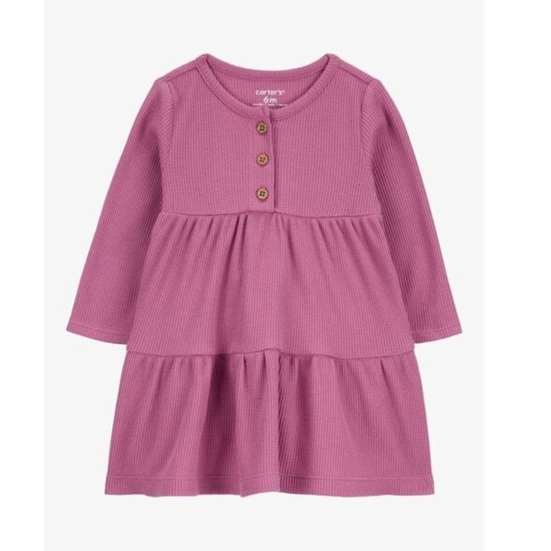 Baby Girls’  Tiered Thermal Dress 1R545910-650 Newborn