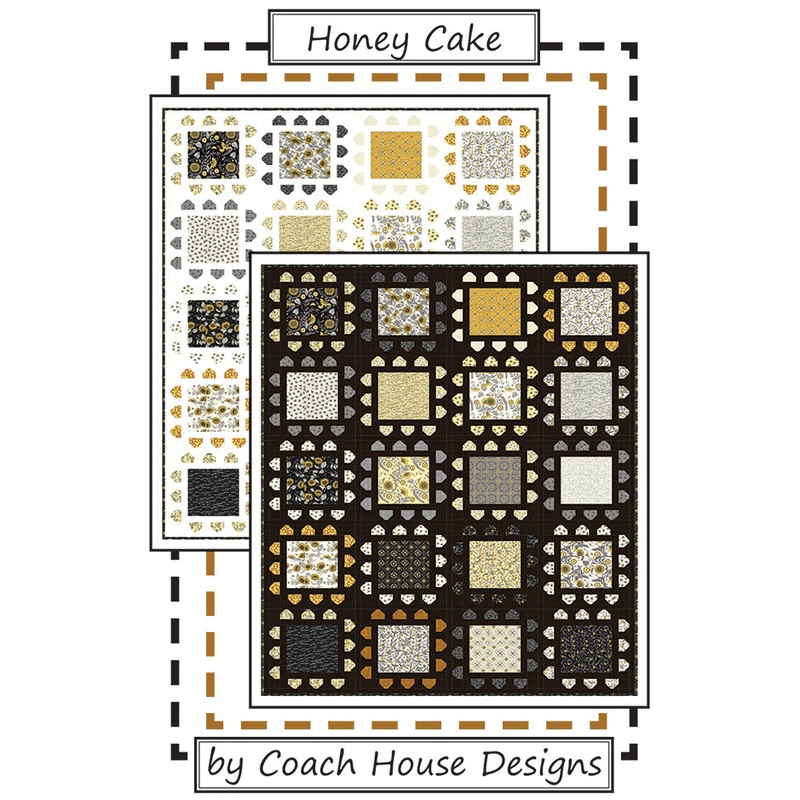 Bee Grateful Honey Twin Quilt Pattern CHD2004