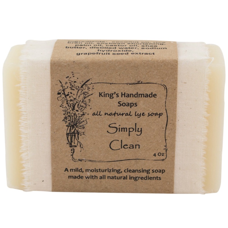 King’s Handmade All Natural Simply Clean Lye Bar Soap 07393671