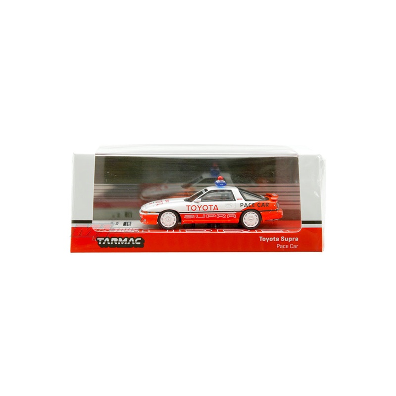 Tarmac Works 1:64 Toyota Supra Pace Car  White and Red  Hobby64