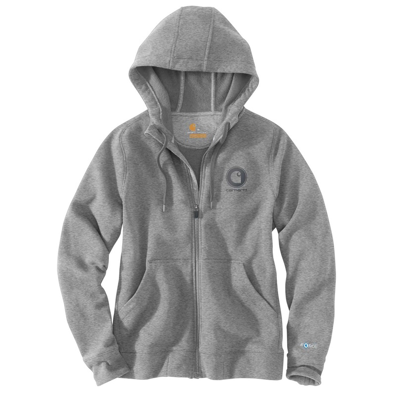 Women’s Force Delmont Graphic Zippered Hoodie Sweatshirt 103403 Asphalt Small