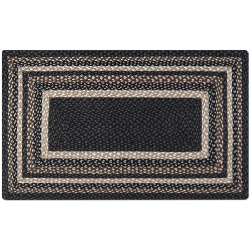 Braided Rug Doormat Mocha Frappuccino RC-313 20 x 30 inch