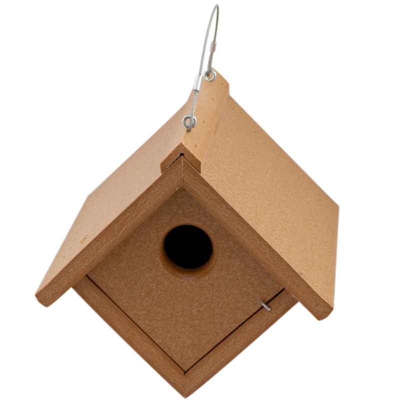 Poly Wren House- Cedar Color