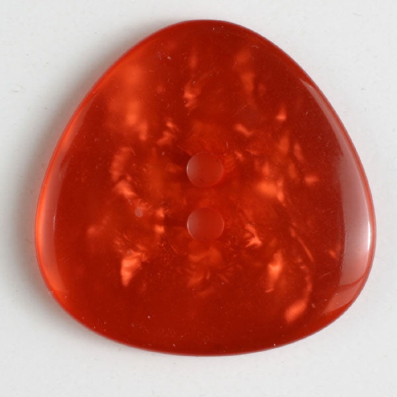 Two-Hole Rounded Triangle Buttons Red 5/8 inch – 1 button